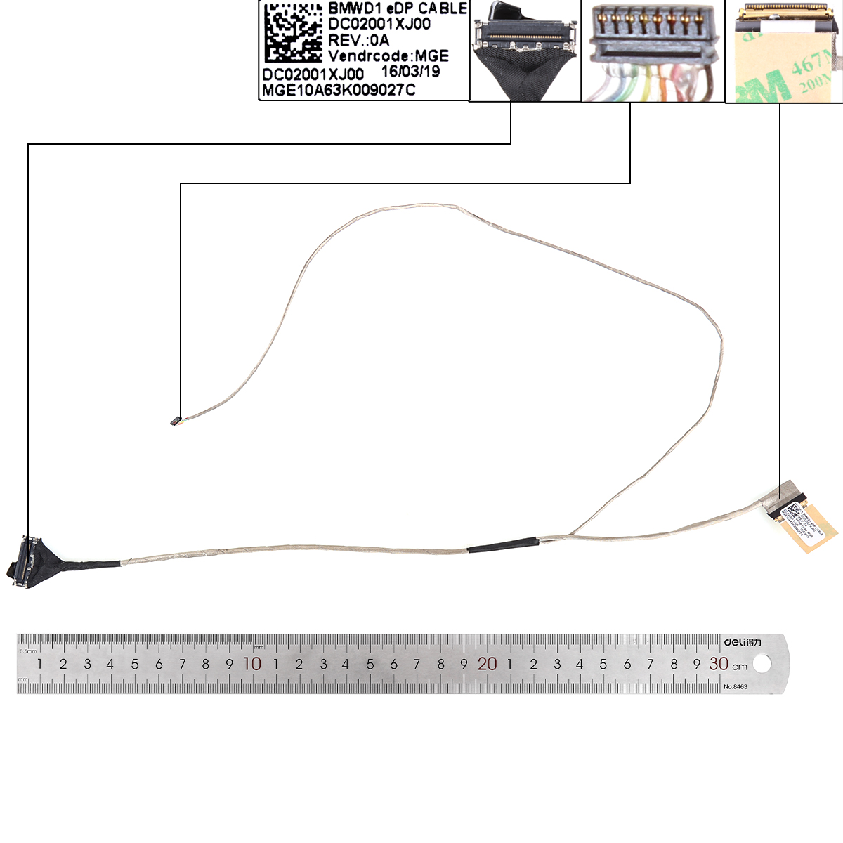 Picture of New LCD Display Screen Cable Replacement  For Lenovo 300-17isk IdeaPad 300-17 30pin.